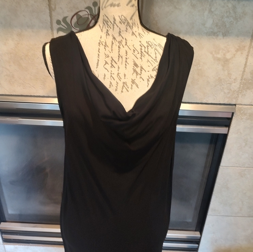 Michael Stars Medium Black Rayon Dress! NWT - Picture 2 of 13
